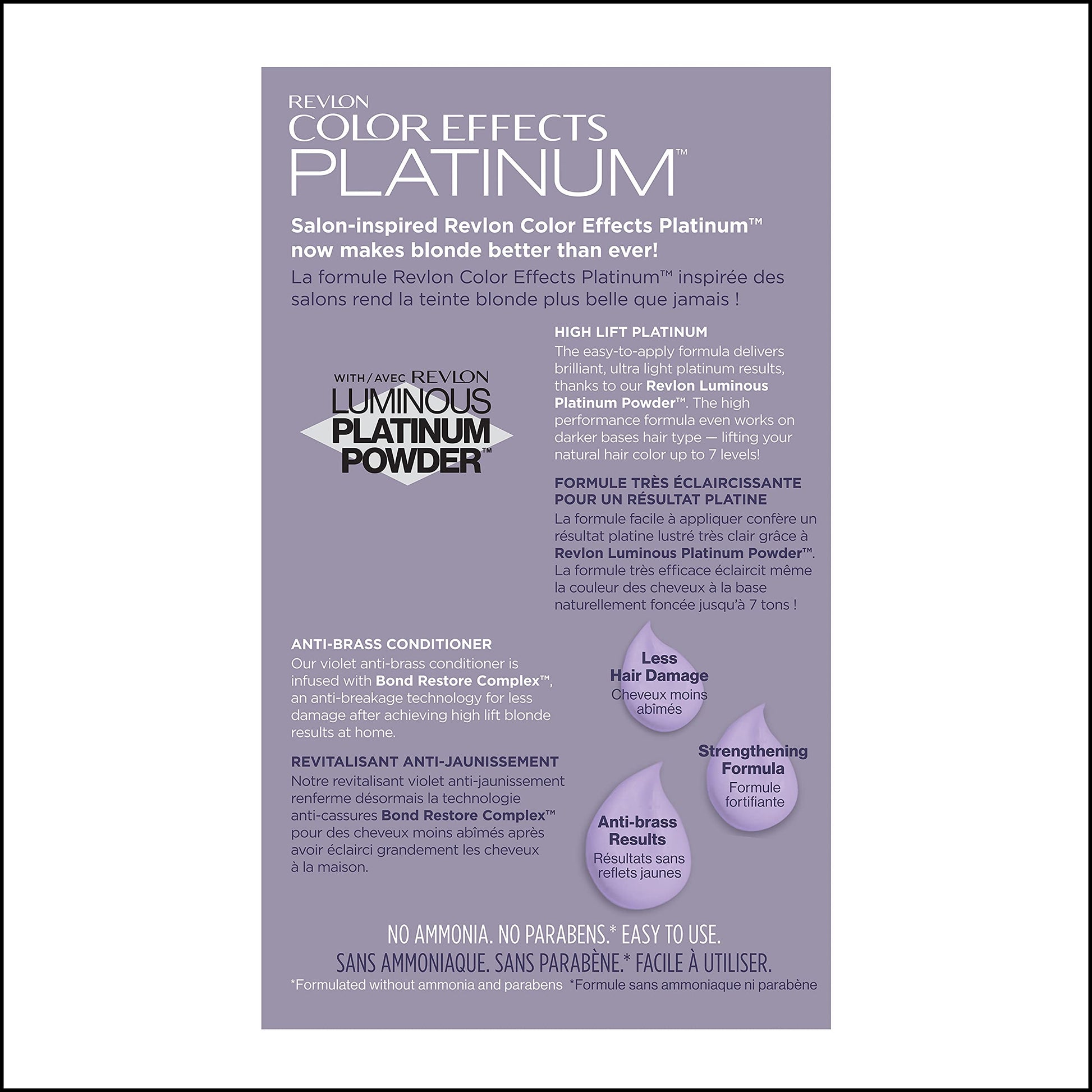 Buy now Revlon Color Effects Permanent Highlighting Kit, Ammonia & Paraben Free Hair Dye, 60 Platinum, 8 Oz (Pack of 1) at indiglob india