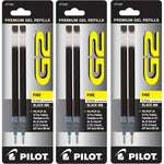 Buy now Pilot, G2 Gel Ink Refills, Fine Point 0.7 mm, Black, Pack of 6 Fine Point Black at indiglob india