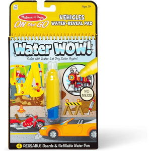 Buy now Melissa & Doug On The Go Water Wow! Mess Free Coloring Book, Reusable Water-Reveal Activity Pad, Vehicles, Travel Toys, Party Favors, for Toddlers & Kids Ages 3+ - FSC Certified at indiglob india