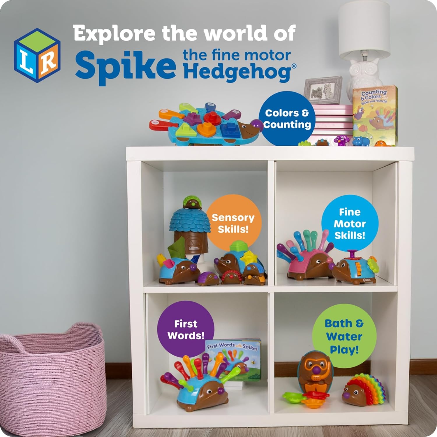 Buy now Learning Resources Spike The Fine Motor Hedgehog - Toddler Montessori Toys, Stacking Shape, Gifts For Boys And Girls, Sorting And Matching Skill Activities, Educational Games, Kindergarten at indiglob india