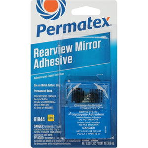 Buy now Permatex Rearview Mirror Adhesive, Adhesive .3ml/Primer .6ml (81844) at indiglob india