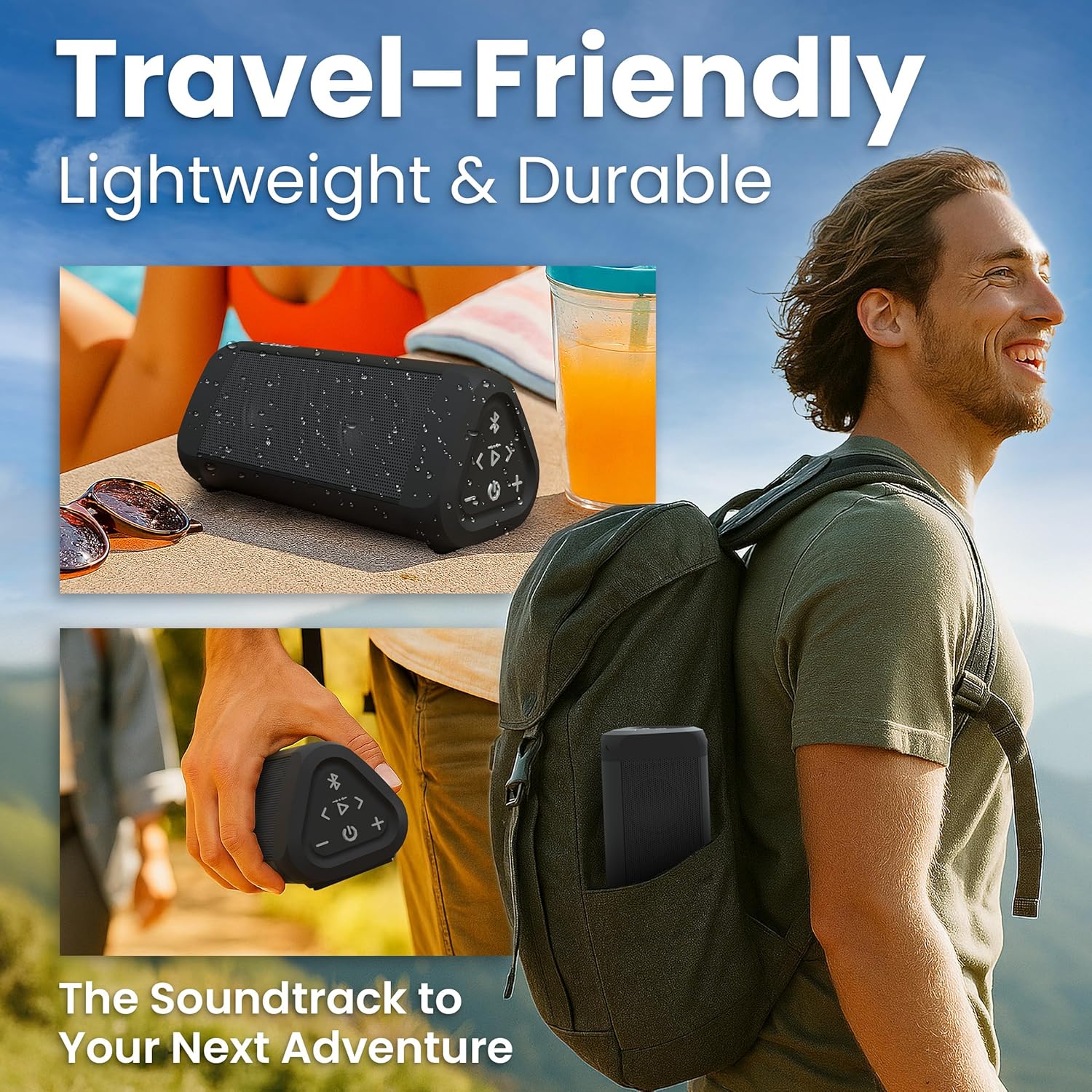 Buy now OontZ Ultra Bluetooth Speaker 5.4 | IPX7 Waterproof, 14W Enhanced Sound, 20-Hr Battery, 100ft Range, Deep Bass & Clear Audio, Durable Speaker for Pool, Beach, and Shower (Black) at indiglob india