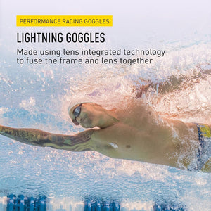 Buy now FINIS Lightning Goggles - Competitive Swim Goggles for Women & Men - Adjustable Straps - With 4 Interchangeable Nose Pieces at indiglob india