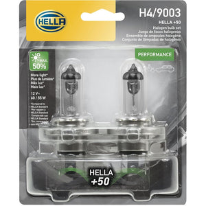 Buy now HELLA H4P50TB +50 Performance Bulb, 12V, 60/55W, 2 Count (Pack of 1) at indiglob india