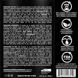 Buy now Wet Platinum Silicone-Based Personal Lubricant | Ultra Smooth, Super Slick, Hypoallergenic, Long-Lasting Performance, Waterproof Formula| Lube for Men, Women & Couples, 4.2 fl oz at indiglob india