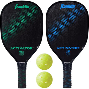 Buy now Franklin Sports Pickleball Paddle and Ball Set - Wooden Pickleball Rackets + Pickleballs - Activator - USA Pickleball (USAPA) Approved at indiglob india