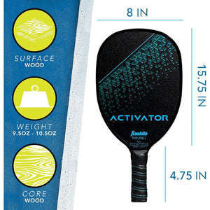 Buy now Franklin Sports Pickleball Paddle and Ball Set - Wooden Pickleball Rackets + Pickleballs - Activator - USA Pickleball (USAPA) Approved at indiglob india